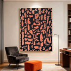 Geometric Abstract Totem Wall Art - Totem