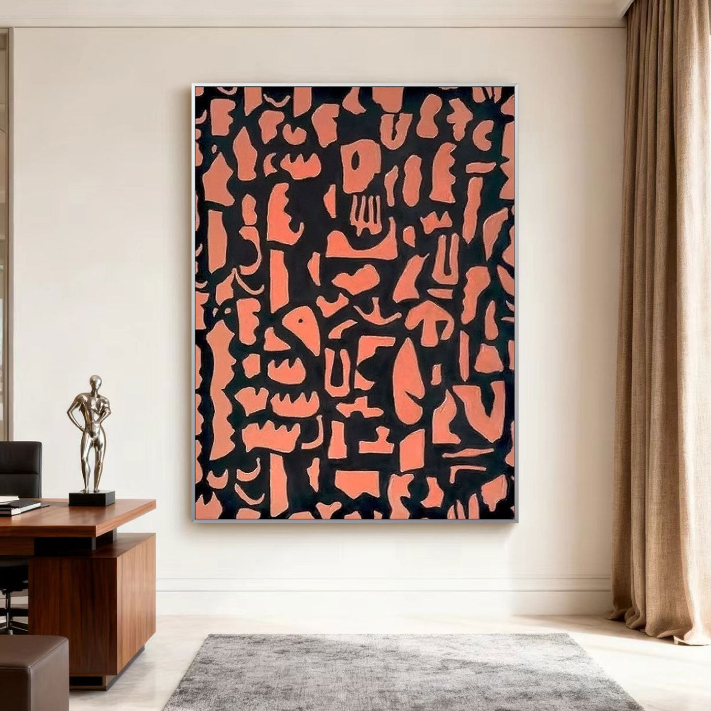 Geometric Abstract Totem Wall Art - Totem