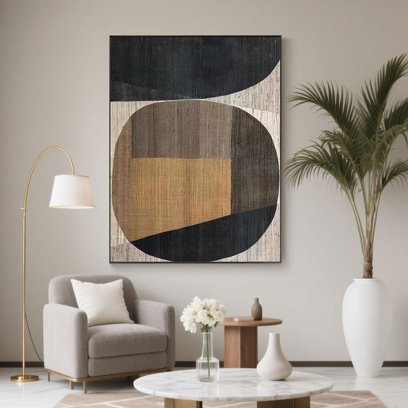 Premium canvas art stretched on a wooden frame, ready to hang.