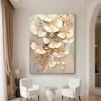 Golden Ginkgo Leaf Wall Art - Leaves of Light
