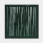 Wabi-Sabi minimalist green canvas wall art with textured vertical brushstrokes