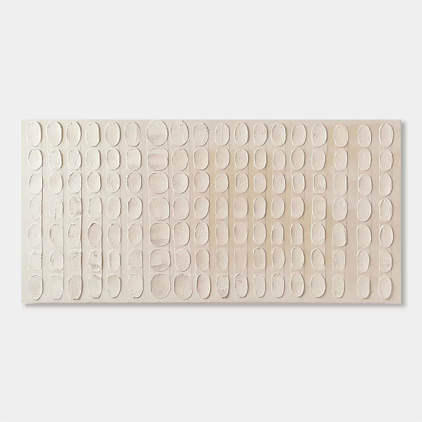 3D Textured Minimalist Beige Geometric Wall Art - Arcane Rhythm