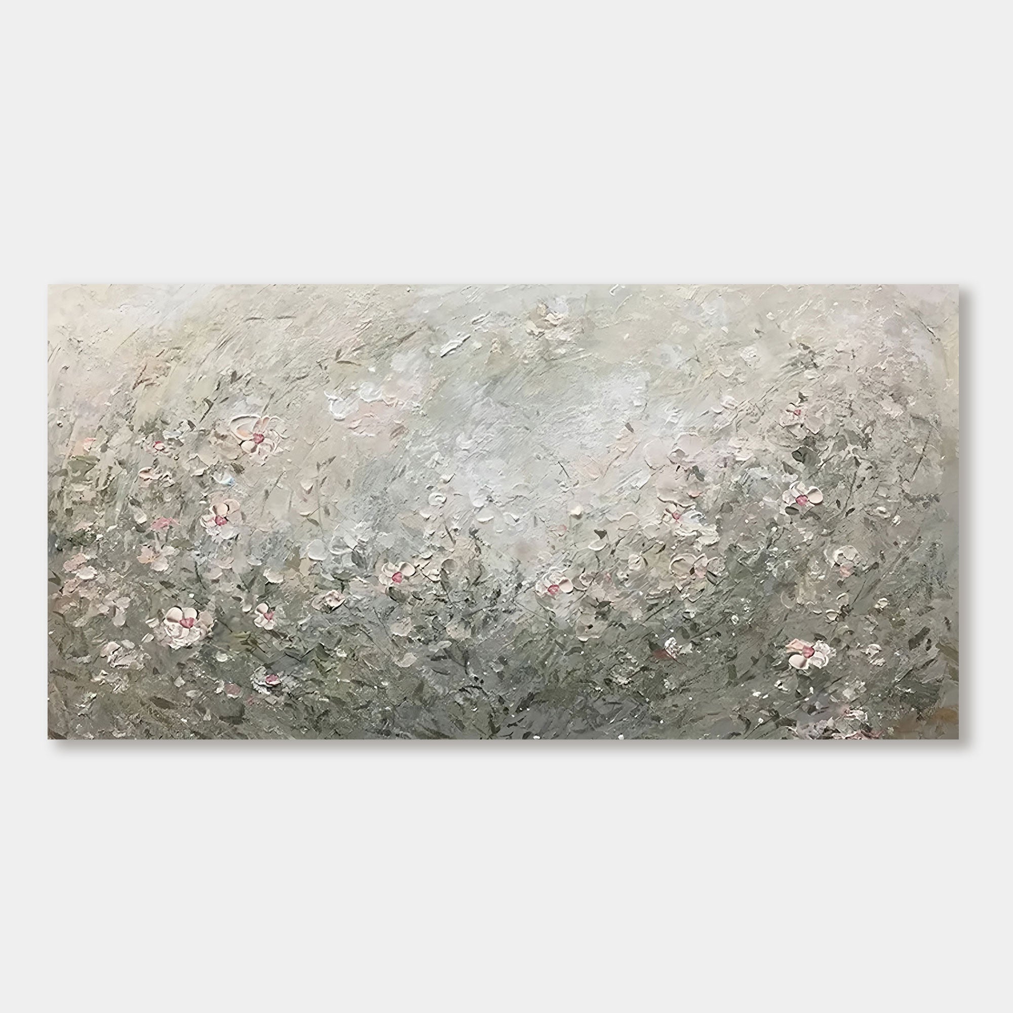 Impressionistic Botanical Canvas Art | Silent Meadow