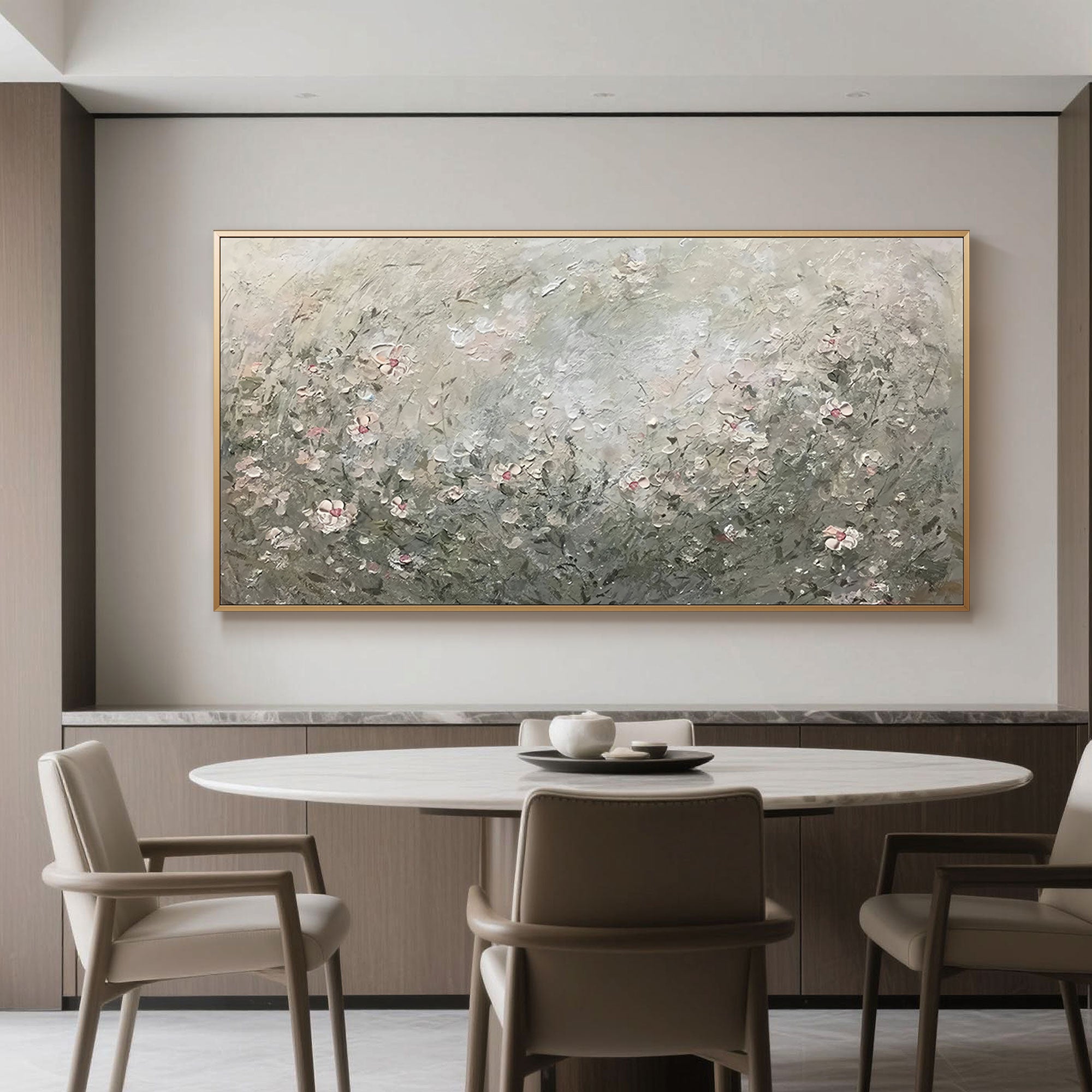 Impressionistic Botanical Canvas Art | Silent Meadow