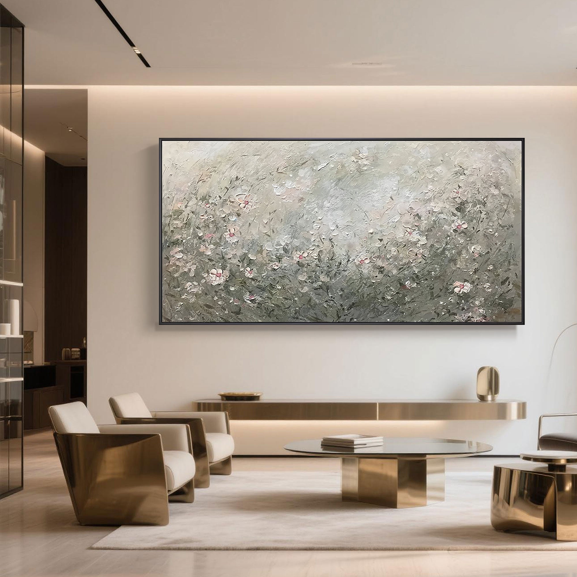 Impressionistic Botanical Canvas Art | Silent Meadow