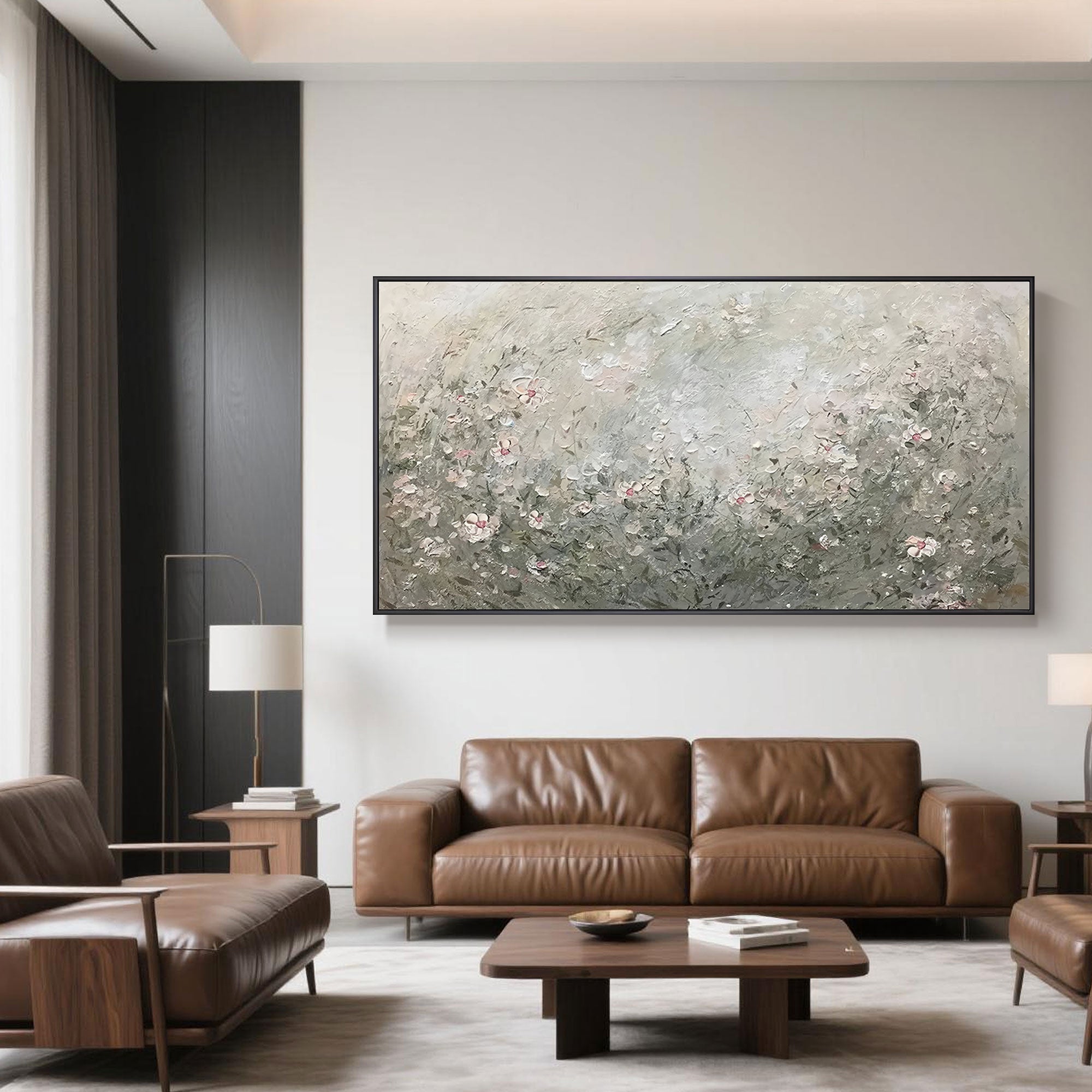 Impressionistic Botanical Canvas Art | Silent Meadow