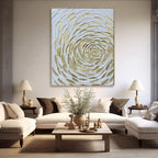 Luxury Textured Floral Wall Art | Golden Petal