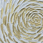 Close-up of the Golden Petal's gold textured design.