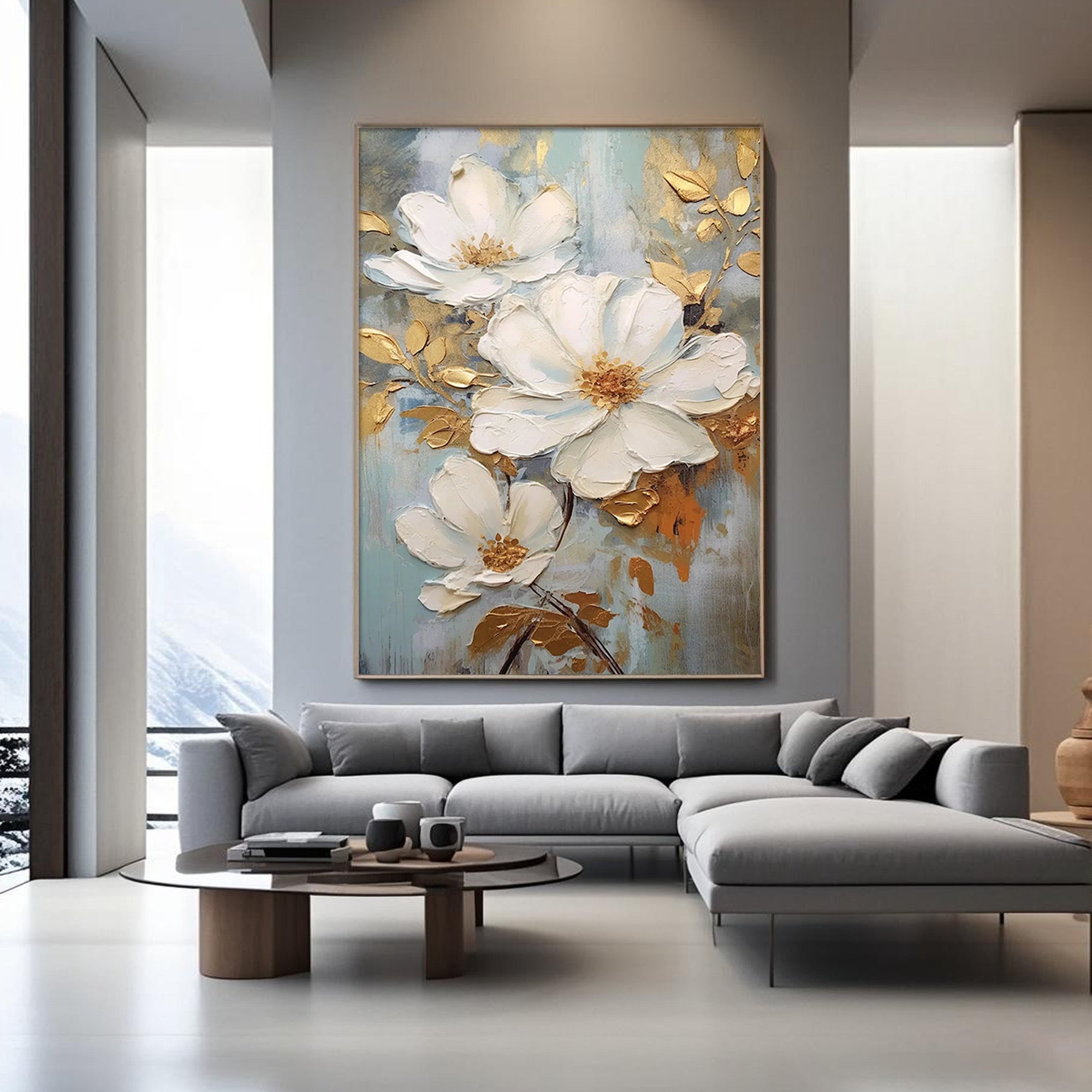 Textured Botanical Canvas Art | Luminous