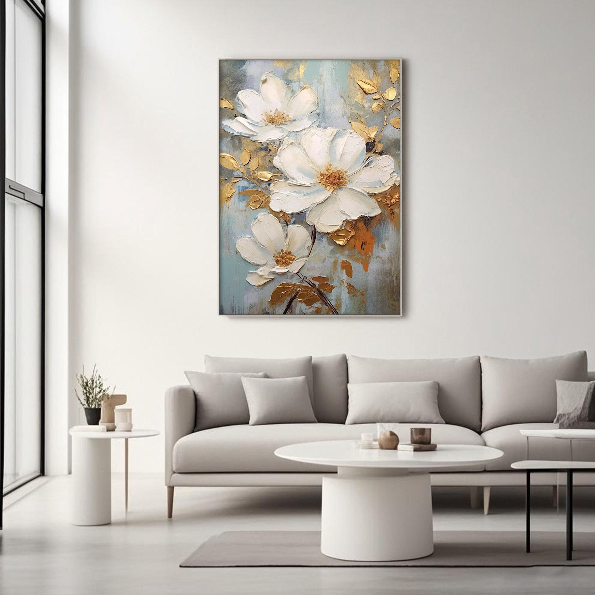 Textured Botanical Canvas Art | Luminous