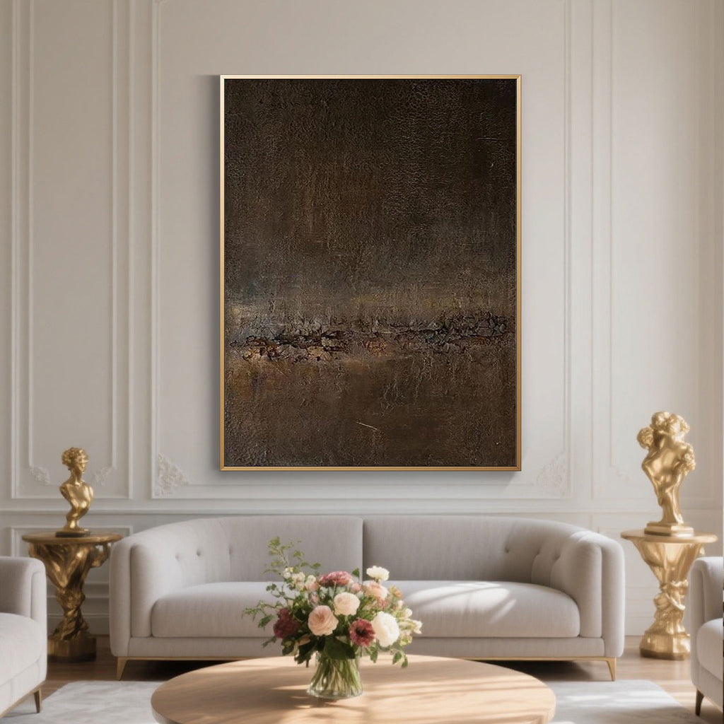 Mid-Century Modern Abstract Canvas Art - Ember