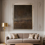 Mid-Century Modern Abstract Canvas Art - Ember
