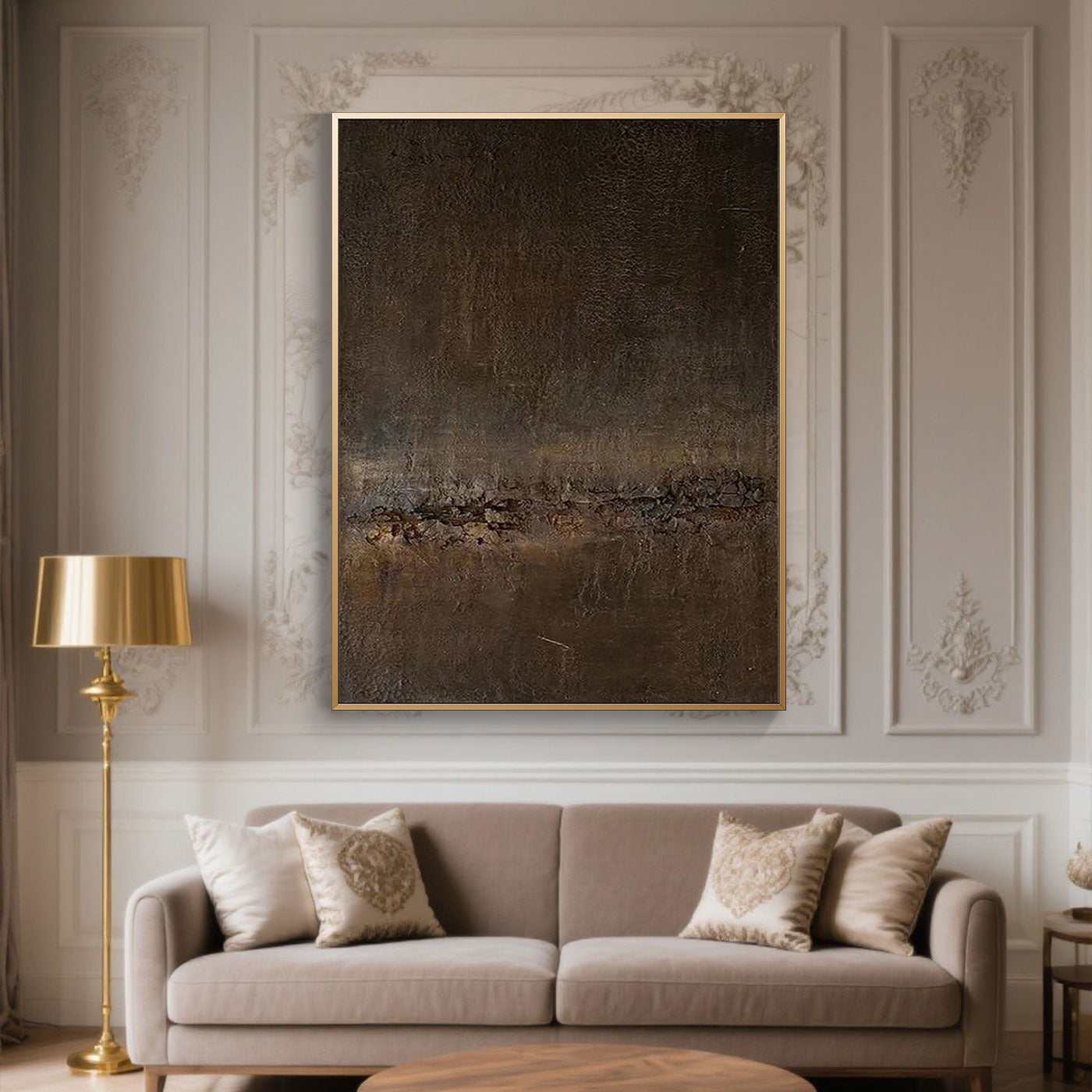Peinture abstraite géométrique moderne #AB041