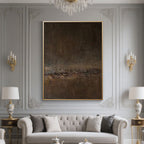 Mid-Century Modern Abstract Canvas Art - Ember