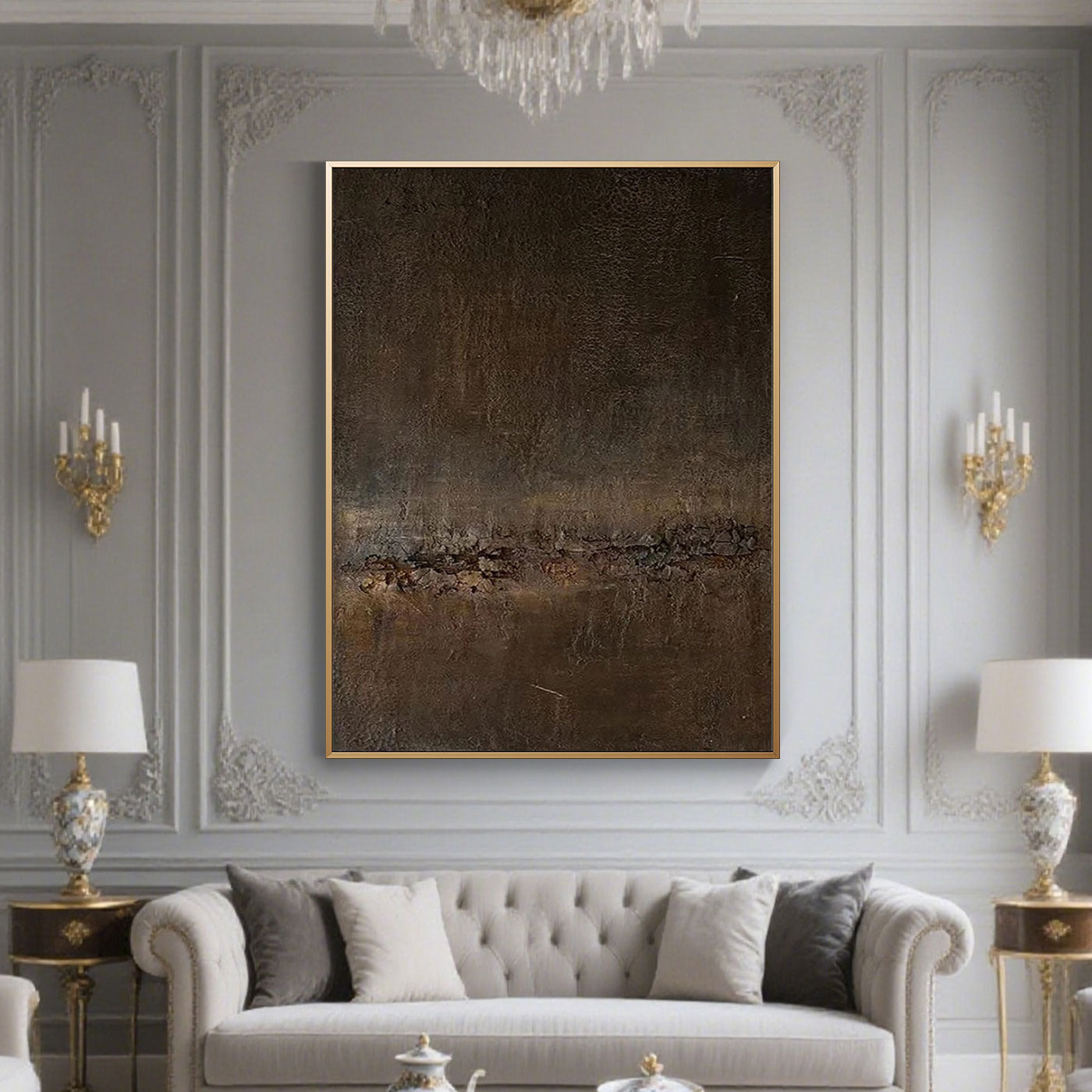 Peinture abstraite géométrique moderne #AB041