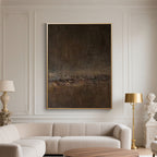 Mid-Century Modern Abstract Canvas Art - Ember