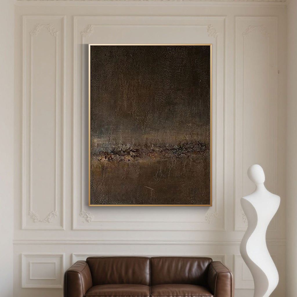 Mid-Century Modern Abstract Canvas Art - Ember