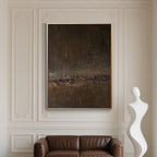 Mid-Century Modern Abstract Canvas Art - Ember