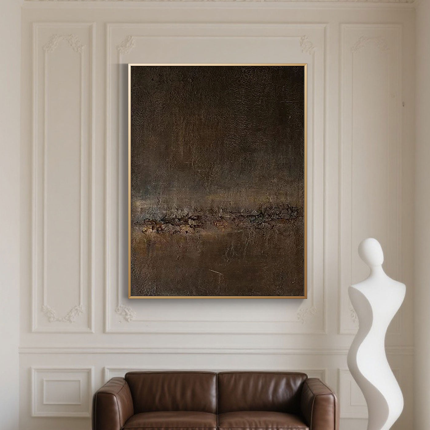 Peinture abstraite géométrique moderne #AB041