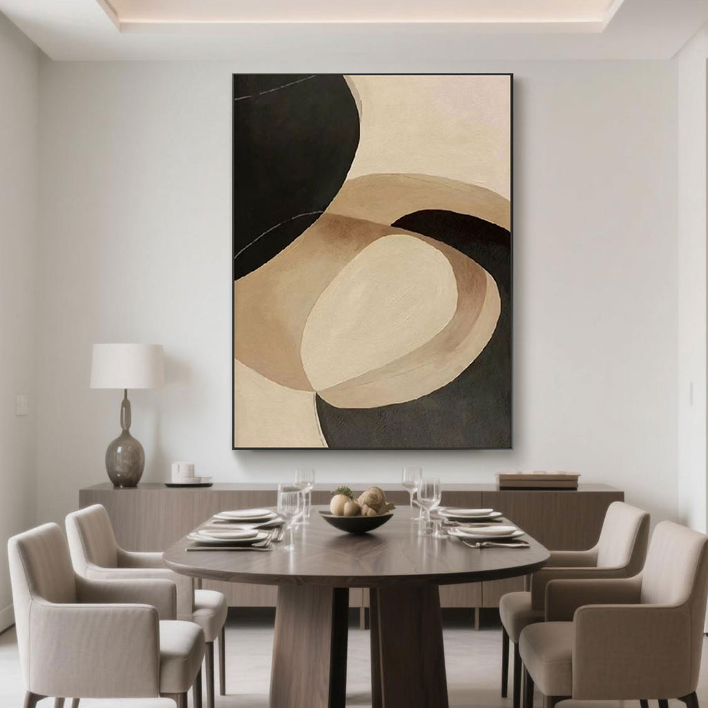 Mid-Century Modern Abstract Wall Art - Soft Continuum