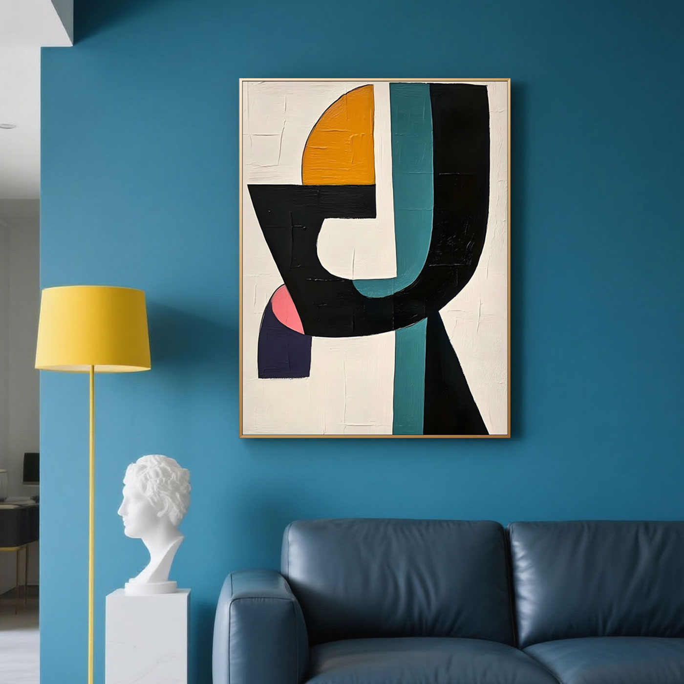 Mid-Century Modern Geometric Wall Art - Chromatic Fugue