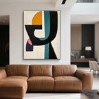 Mid-Century Modern Geometric Wall Art - Chromatic Fugue