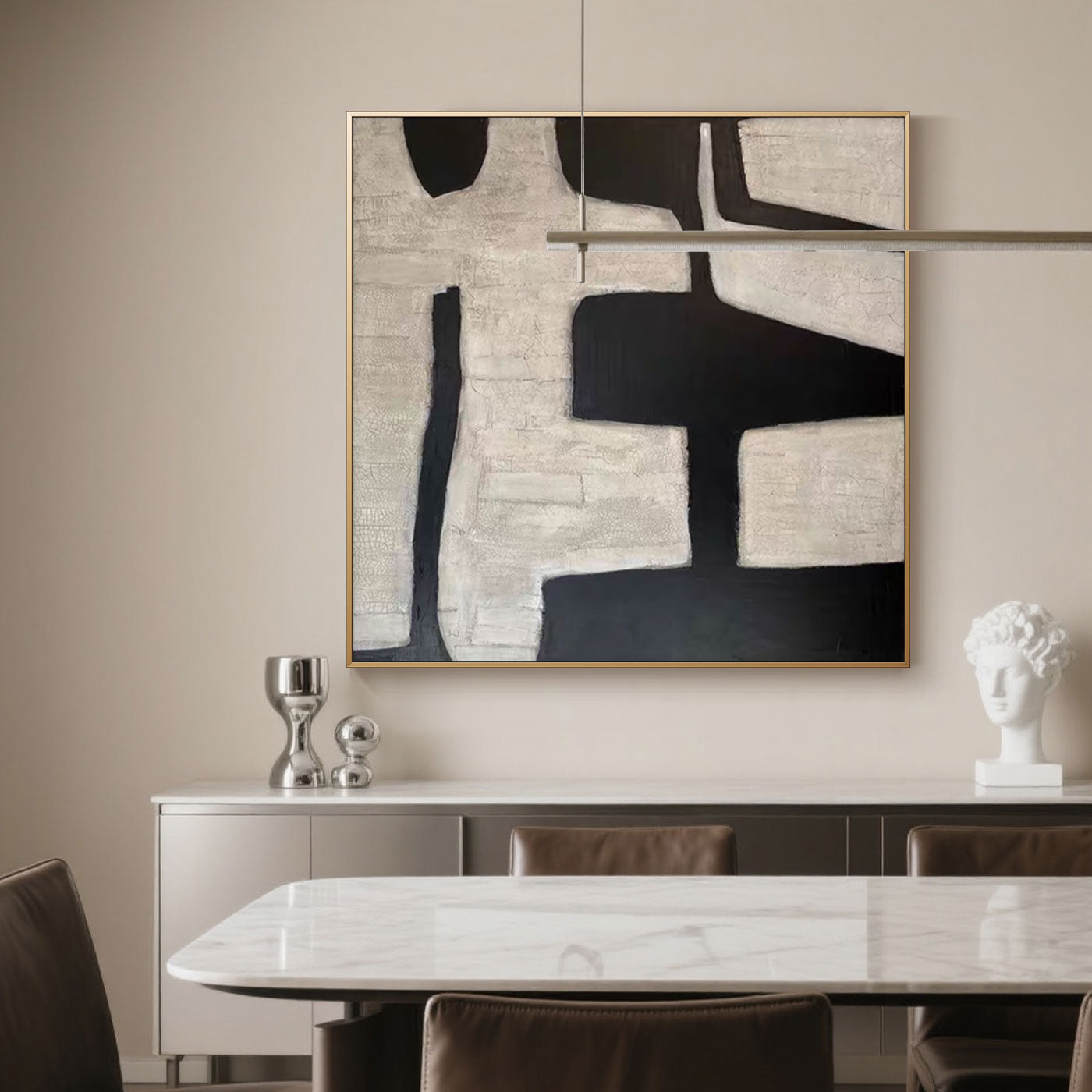 Mid-Century Modern Geometric Wall Art - Primitive Mark