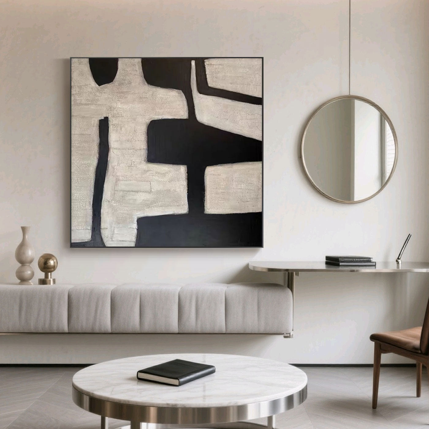 Mid-Century Modern Geometric Wall Art - Primitive Mark