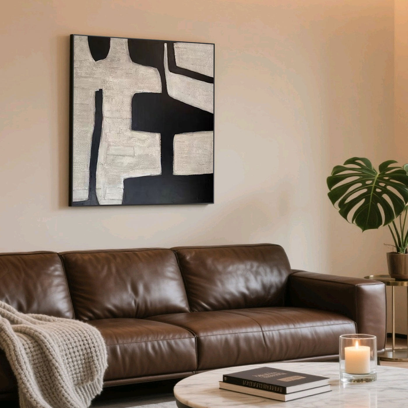 Mid-Century Modern Geometric Wall Art - Primitive Mark
