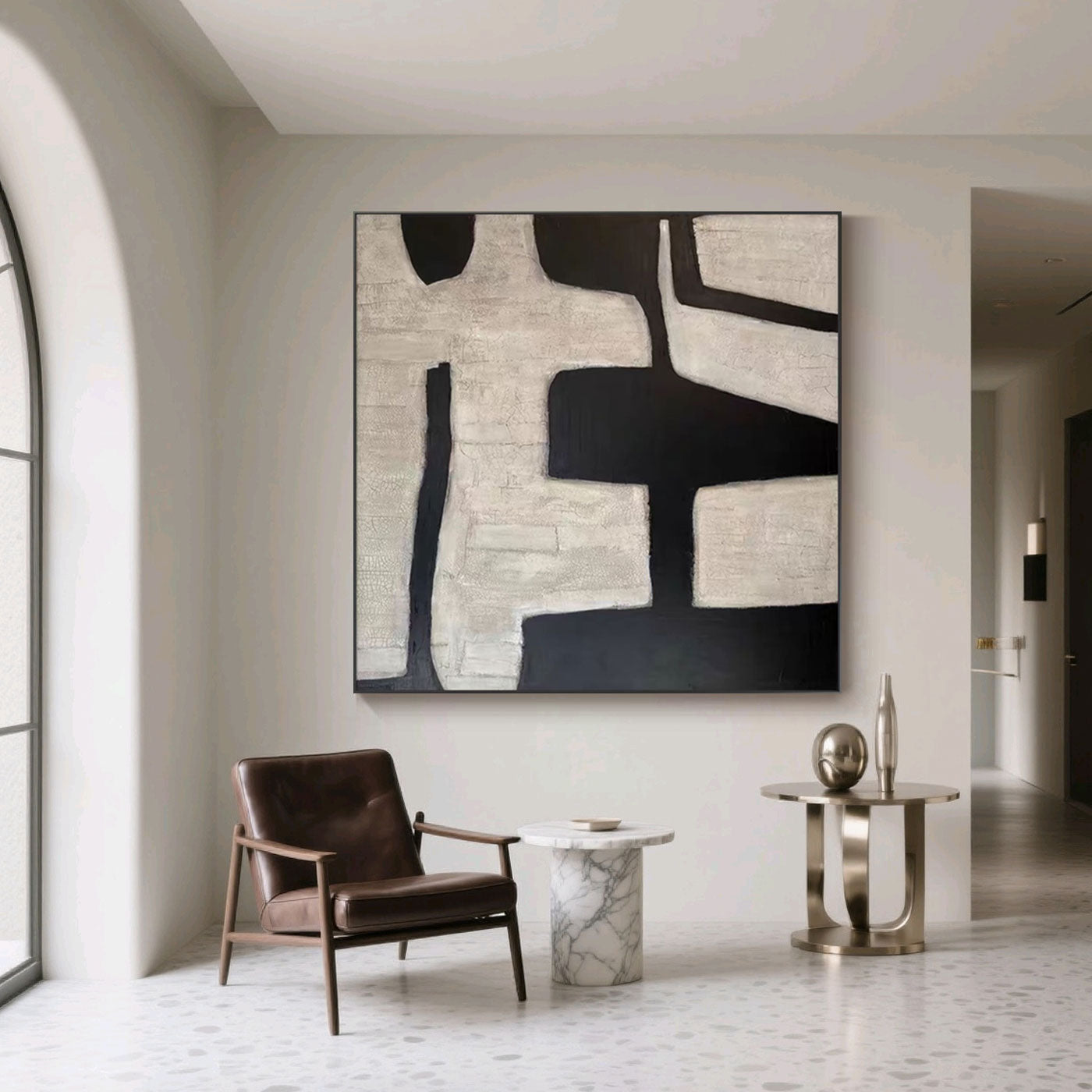 Mid-Century Modern Geometric Wall Art - Primitive Mark