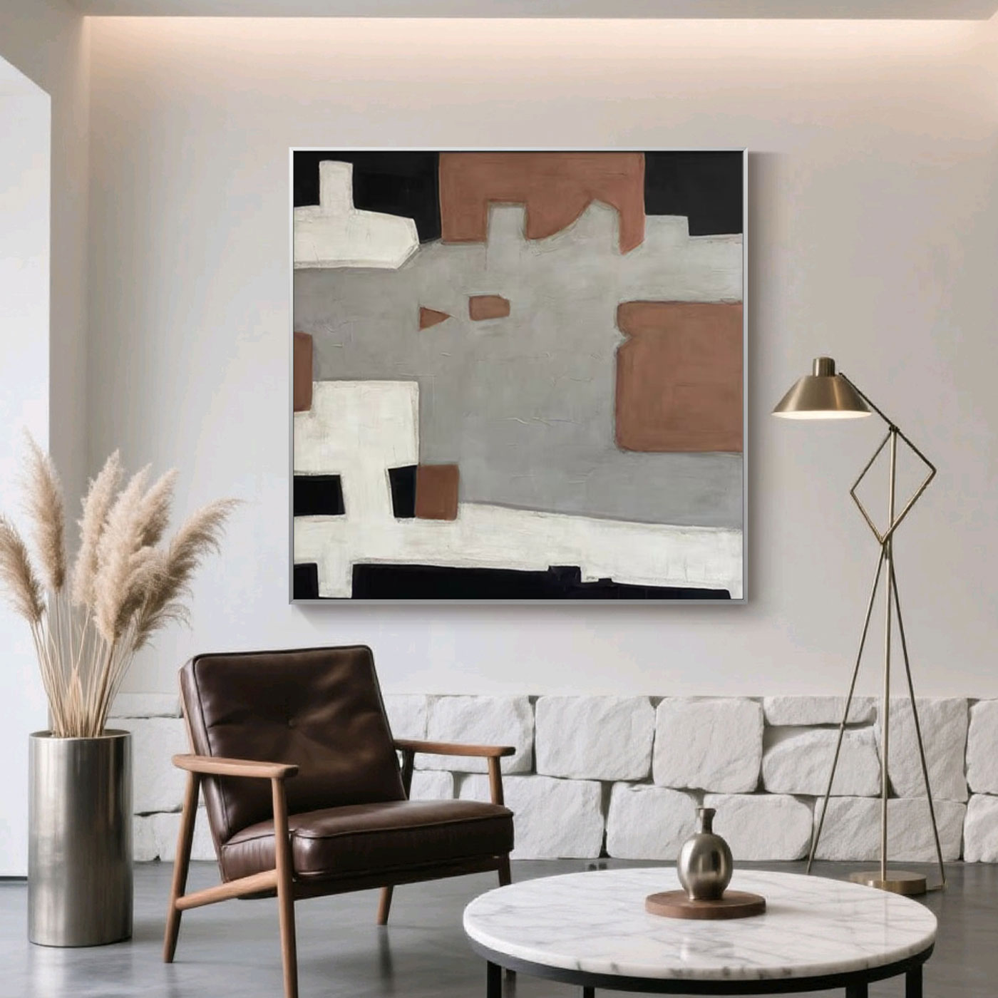 Mid-Century Modern Geometric Wall Art - Urban Relic