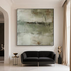Mid-Century Wabi-Sabi Canvas Art - Silent Field