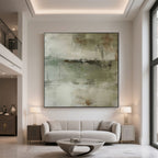 Mid-Century Wabi-Sabi Canvas Art - Silent Field