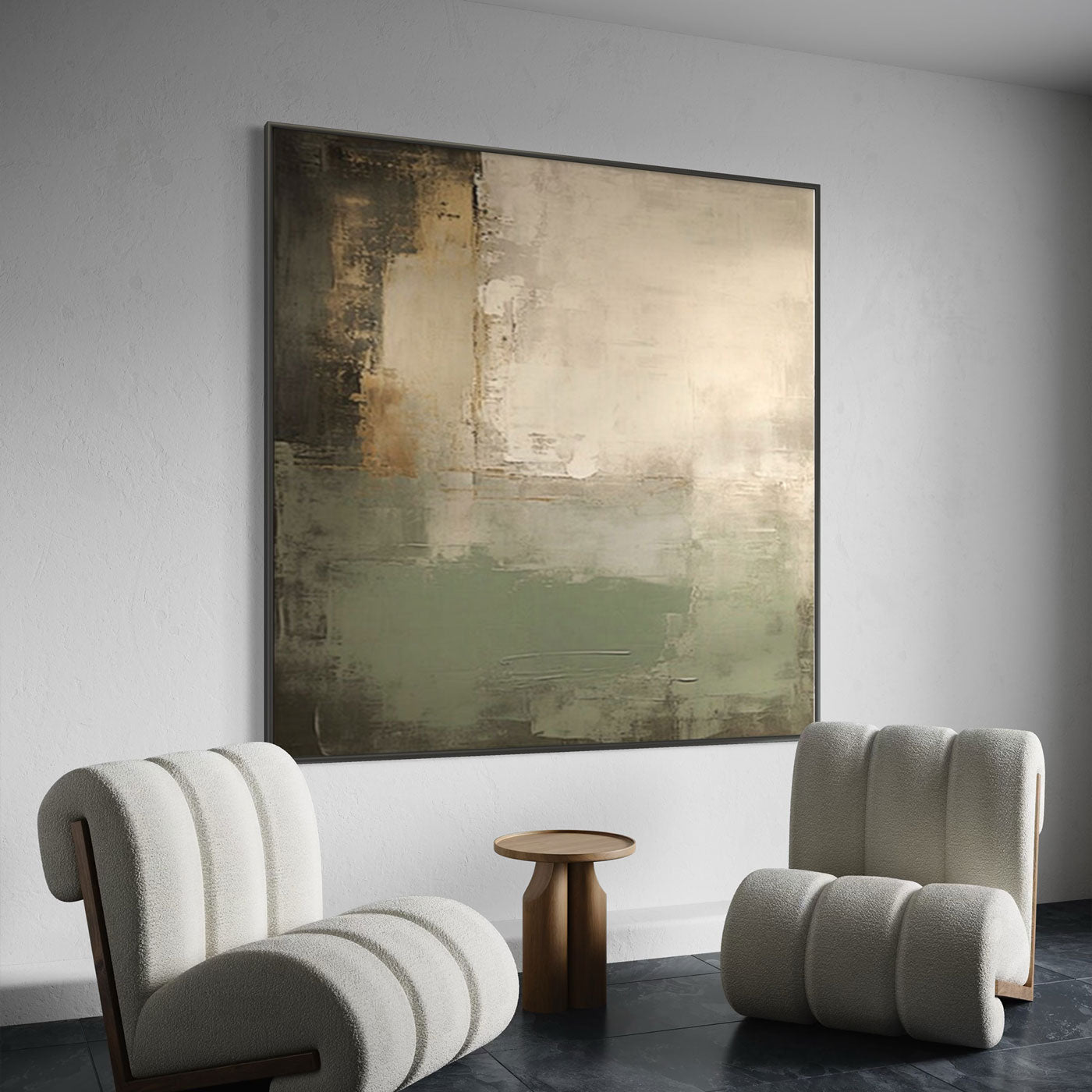 Mid-Century Wabi-Sabi Wall Art - Veil of Earth