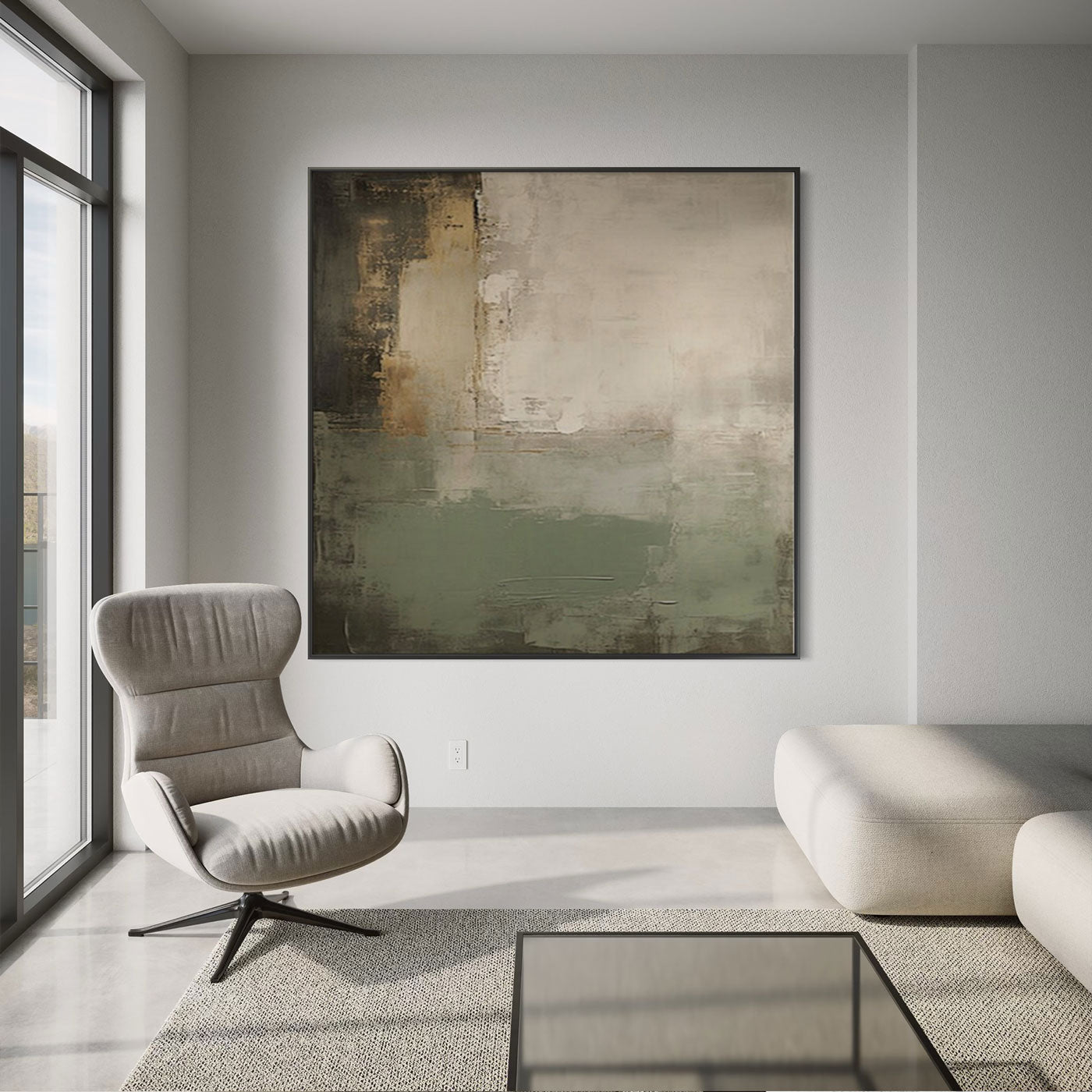 Mid-Century Wabi-Sabi Wall Art - Veil of Earth