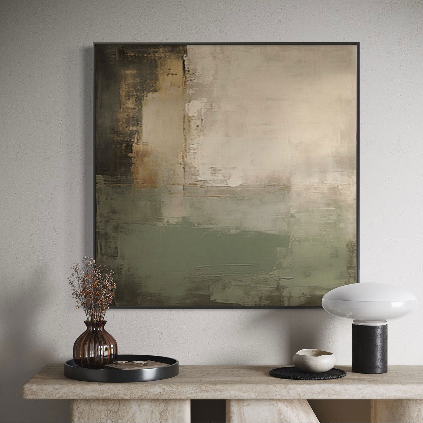Mid-Century Wabi-Sabi Wall Art - Veil of Earth