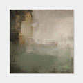 Mid-Century Wabi-Sabi 'Veil of Earth' - Abstract earth-toned canvas painting with textured brushstrokes, hand-painted