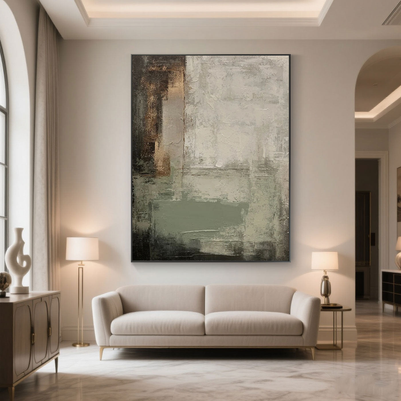 Mid-Century Wabi-Sabi Painting - Sediment
