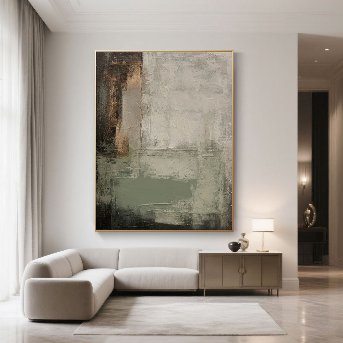 Mid-Century Wabi-Sabi Painting - Sediment