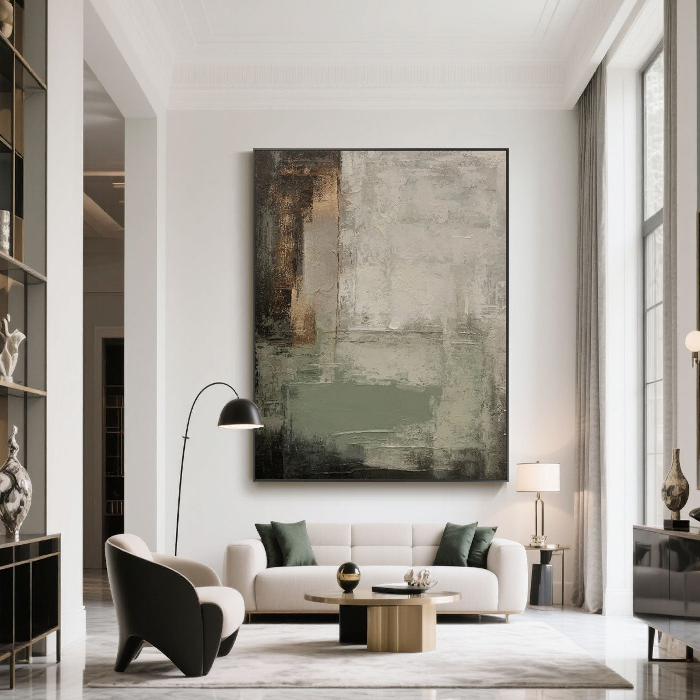 Mid-Century Wabi-Sabi Painting - Sediment