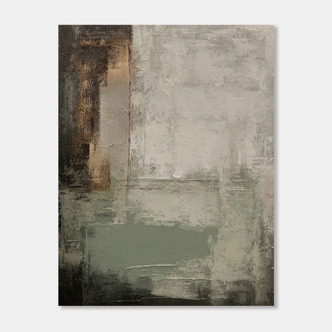 Mid-Century Wabi-Sabi Painting - Sediment
