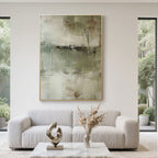 Mid-Century Wabi-Sabi Wall Art - Faded Earth