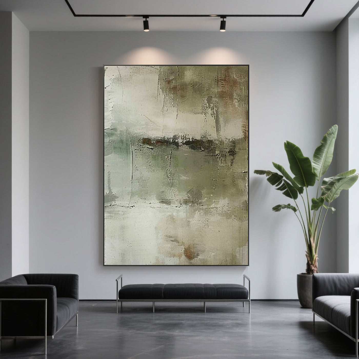 Mid-Century Wabi-Sabi Wall Art - Faded Earth
