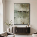 Mid-Century Wabi-Sabi Wall Art - Faded Earth