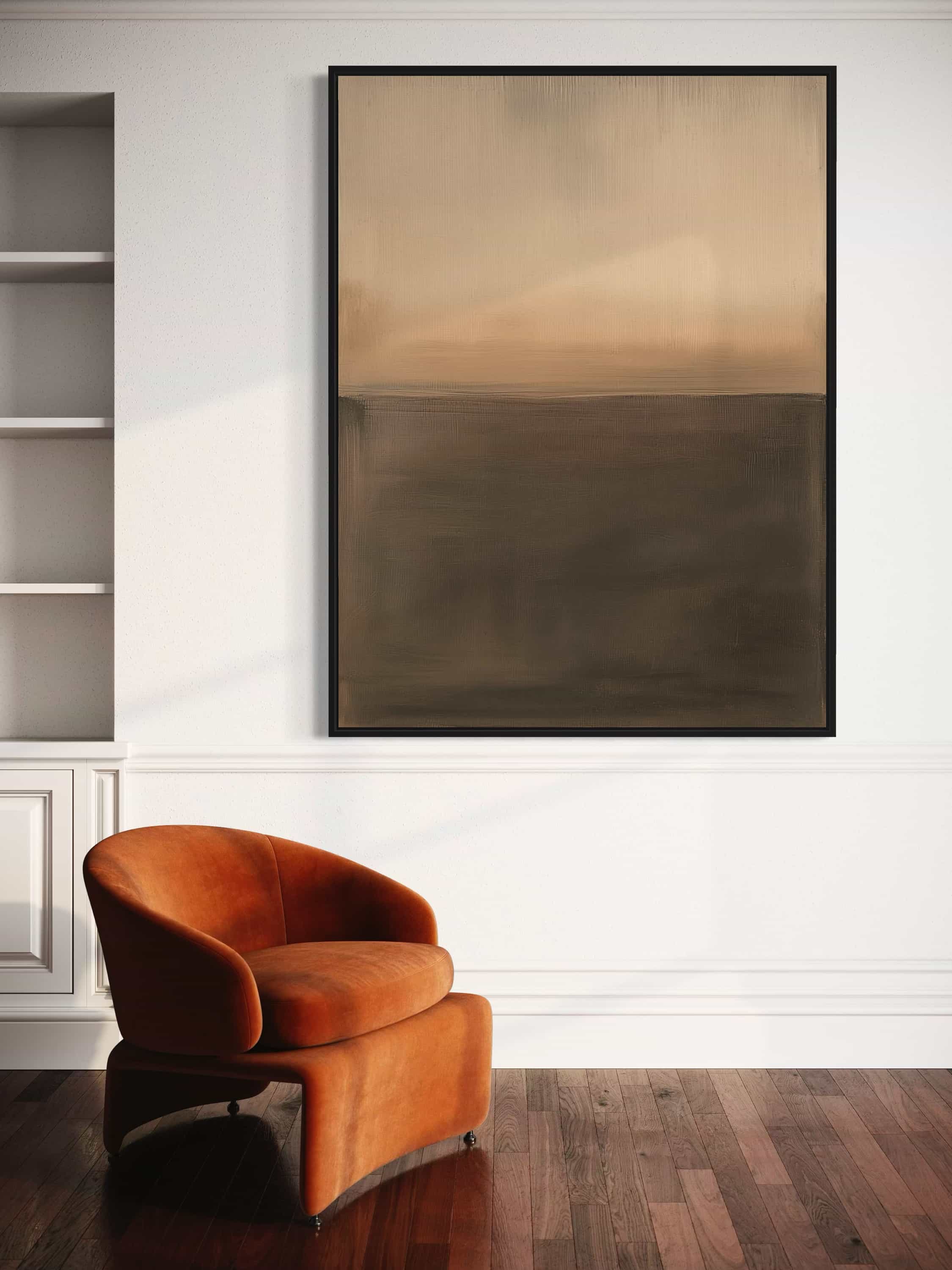 Mid-century Modern Abstract Canvas Wall Art #MCM001