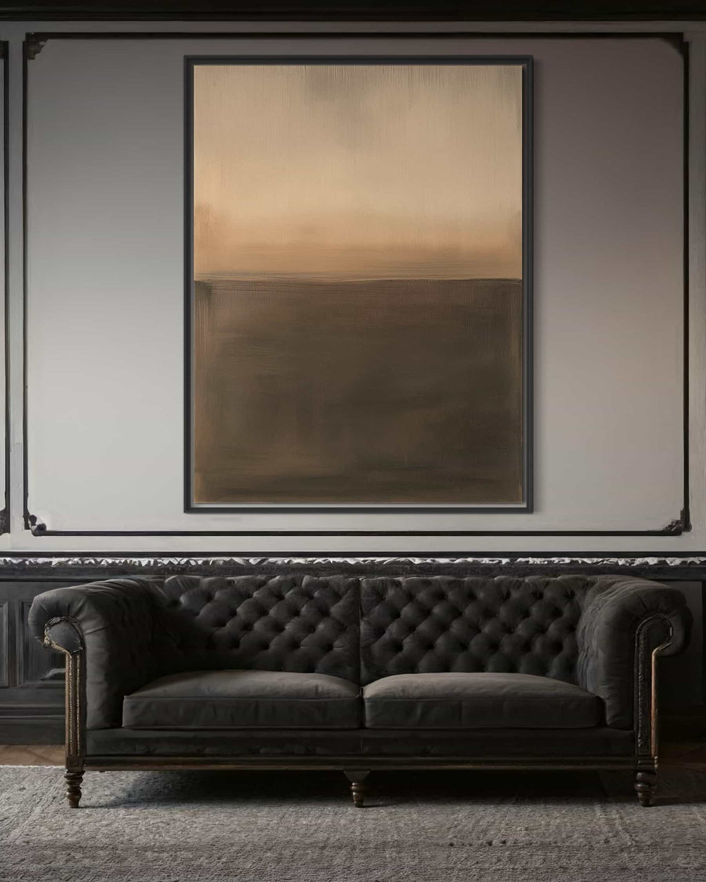Mid-century Modern Abstract Canvas Wall Art #MCM001