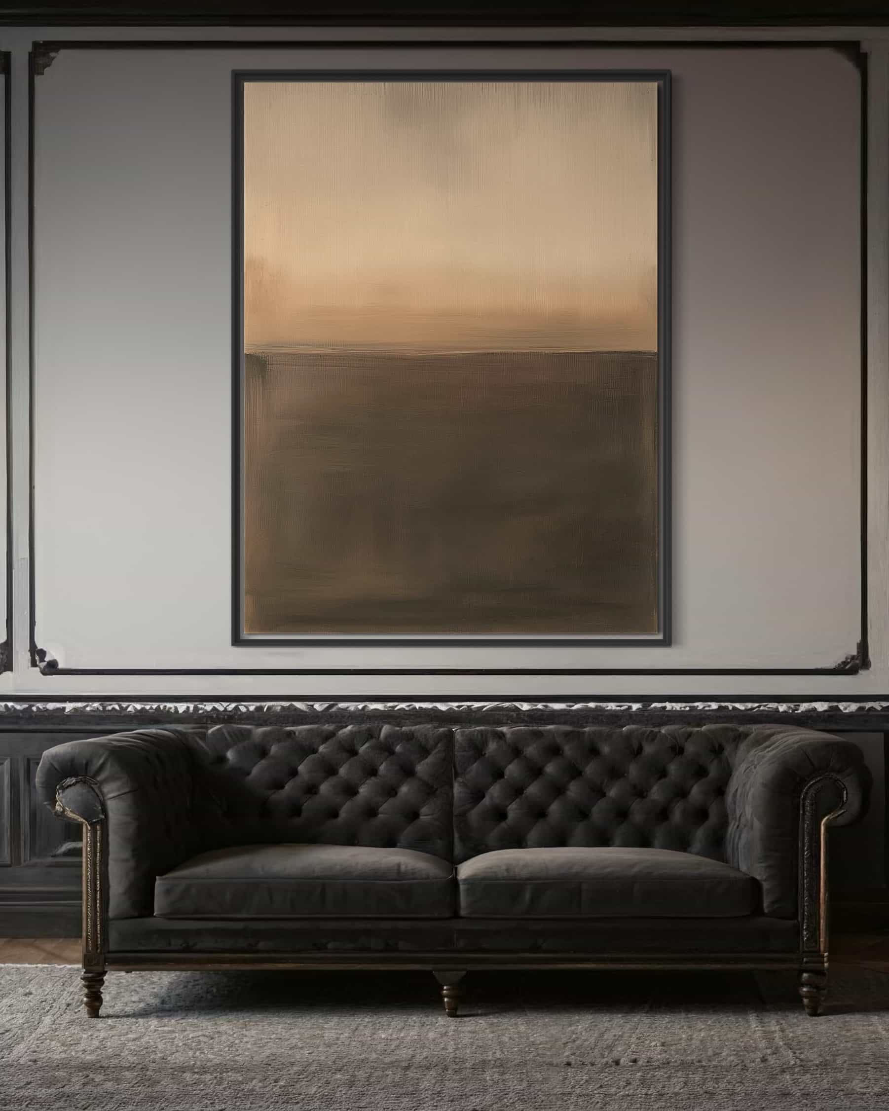 Mid-century Modern Abstract Canvas Wall Art #MCM001