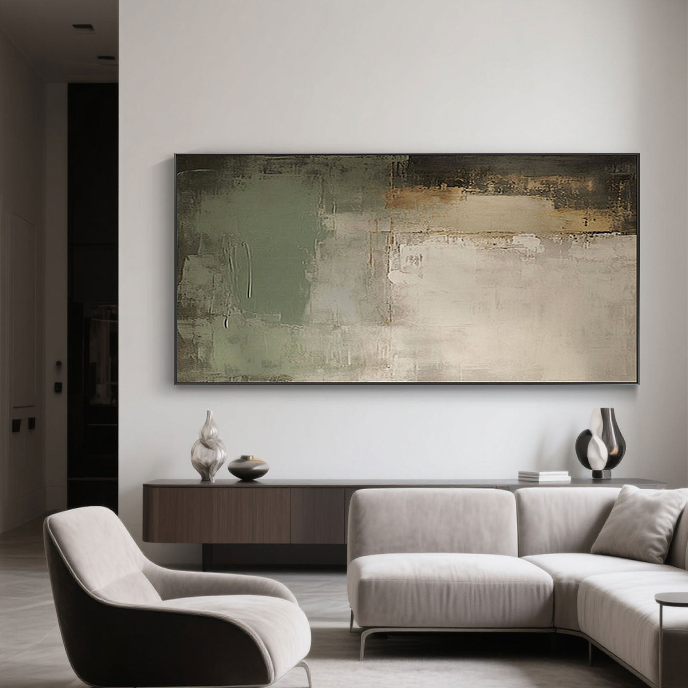 Mid-century Modern Abstract Wall Art - Faded Wall