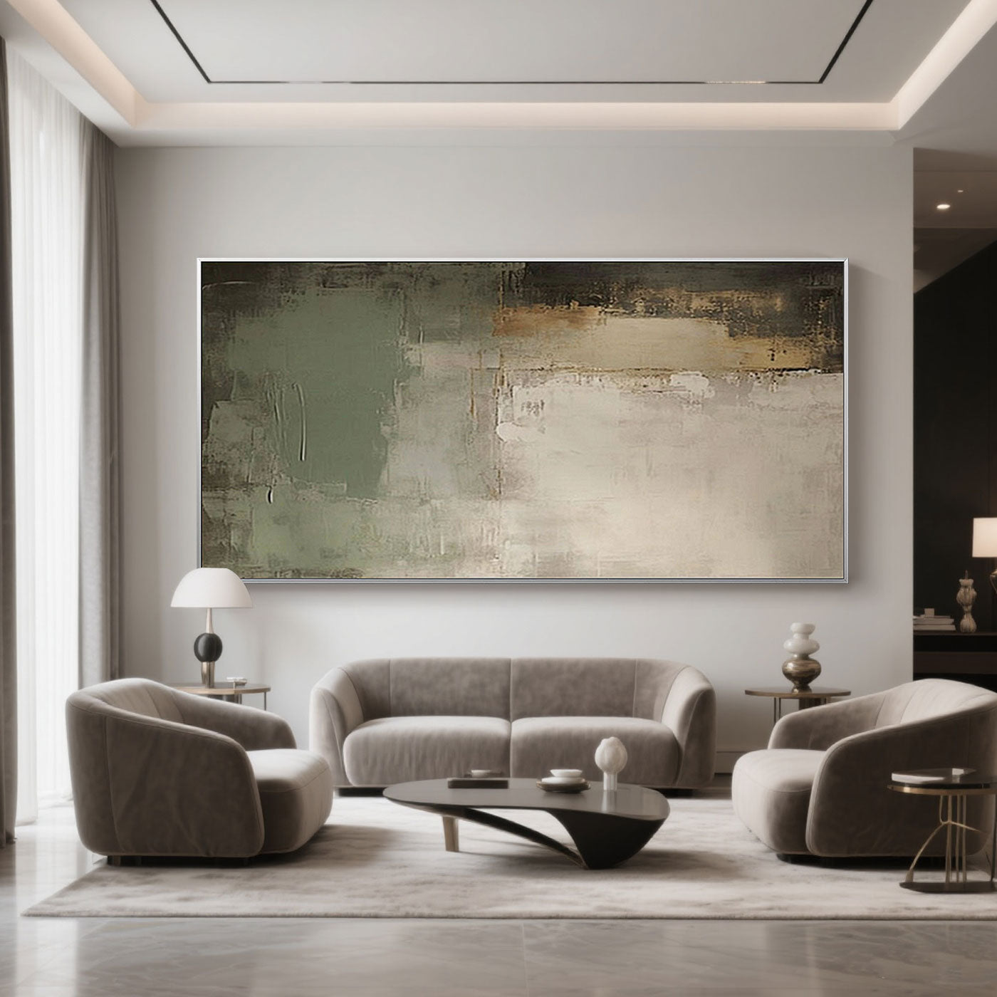 Mid-century Modern Abstract Wall Art - Faded Wall