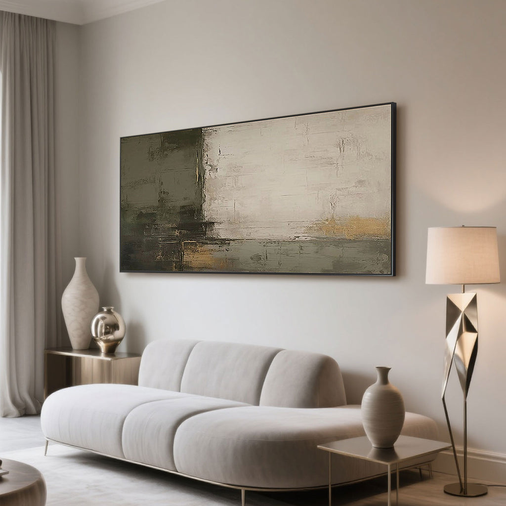 Minimalistische Mid-Century Modern Wandkunst - Quiet Earth